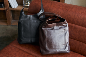 Leather shopper bag : a combination of style and practicality