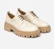 Derby shoes beige with brogue - EU 37