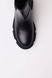 Black Leather Women's Chelsea Boots - Wool EU 39