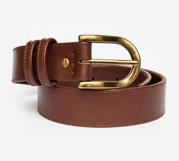 Leather belt