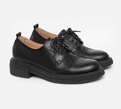 Black Leather Derby shoes  - EU 40