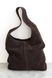 Chocolate Suede Mini Shopper Bag