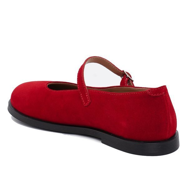 Suede Jane Austen Shoes (rosso) EU36