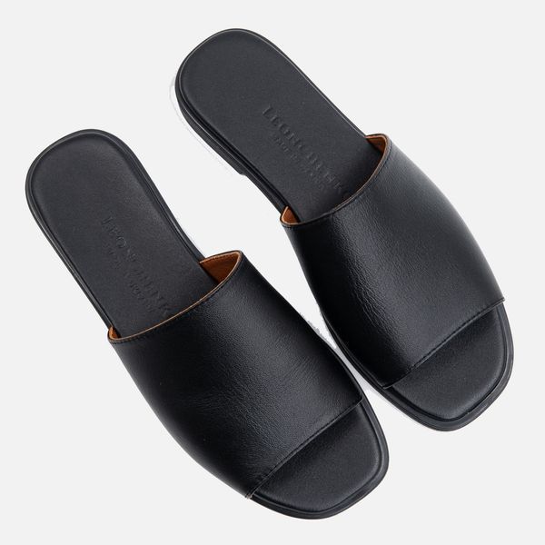 Leather Flip Flops (black) EU39