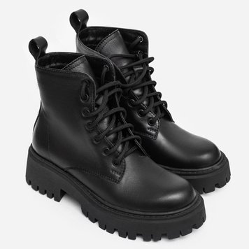 Leather Derby Boots (black) EU35