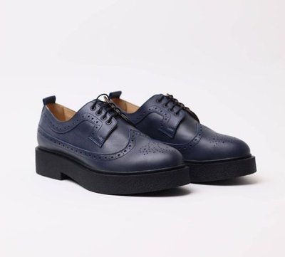 Derby shoes Blue with brogue - EU 36