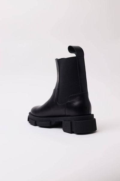 Black Leather Women's Chelsea Boots - Leather Lining, EU 39
