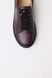 Men's burgundy leather sneakers - EU 39