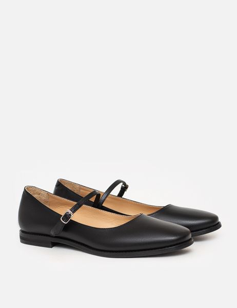 Black Leather Mary Jane shoes EU 35