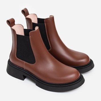 Leather Chelsea Boots (brown) EU36