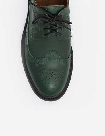 Dark on sale green brogues