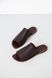 Leather Brown Flip Flops EU 35