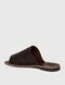 Leather Brown Flip Flops EU 35