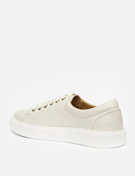 Women's white leather sneakers - EU 36