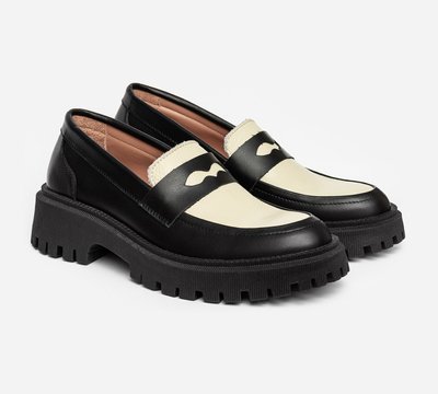 Loafers Black and White  - EU 39