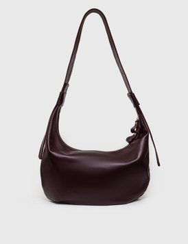 Leather Hobo bag (bordeaux)