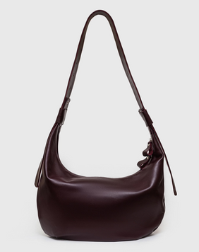 Leather Hobo bag (burgundy)