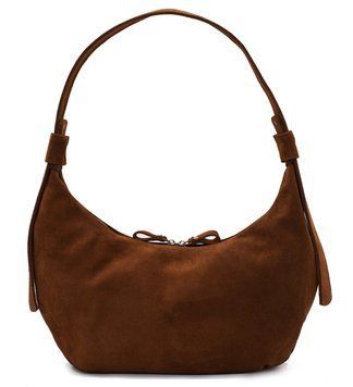 Suede Hobo Bag (marrone)