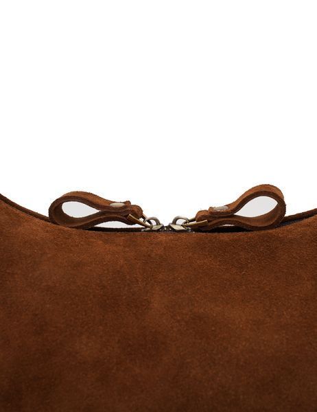 Suede Hobo Bag (marrone)