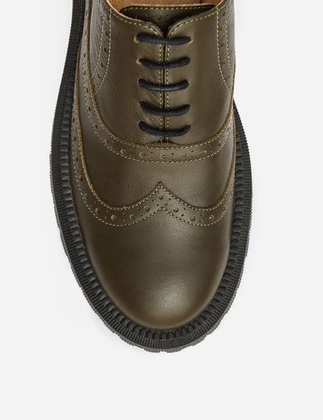 Oxford shoes dark green with brogue - EU 41