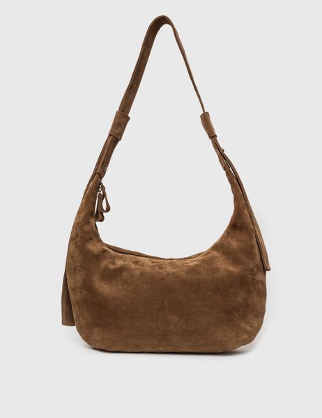 Suede Hobo bag (beige)