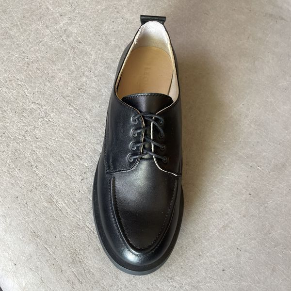Leather Derby Hillary Shoes (notte) EU36