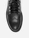 Leather Derby boots with brogues (black) EU40