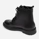 Leather Derby boots with brogues (black) EU40