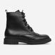 Leather Derby boots with brogues (black) EU40