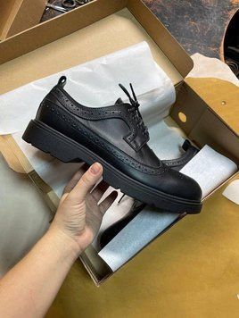 Leather Derby Brogue Shoes (Notte) EU40