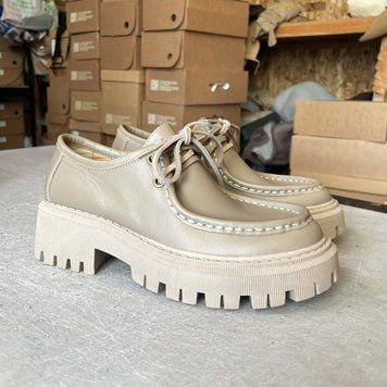 Leather Sena Shoes (biege) EU36