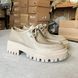 Leather Sena Shoes (biege) EU36