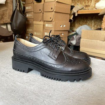 Leather Derby Brogues (notte) EU40