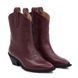 Leather Cowboy Boots (rosso mogano) EU36