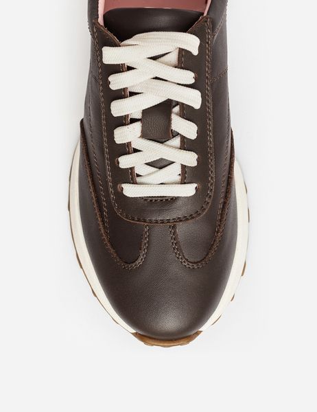 Women's brown leather sneakers - EU 36