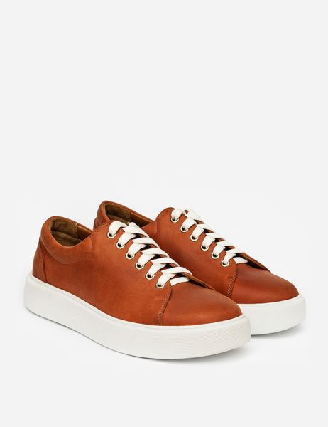 Women's brown leather sneakers - EU 36