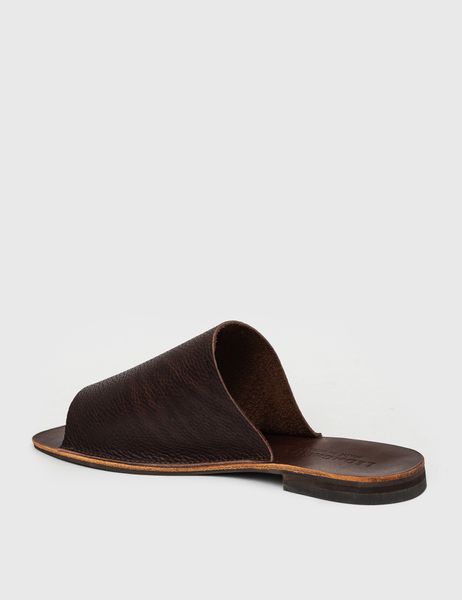 Leather Brown Flip Flops , EU 36