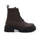 Leather Derby Brogues Boots (chocolate) EU36