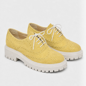 Suede Oxford Shoes (giallo) EU36