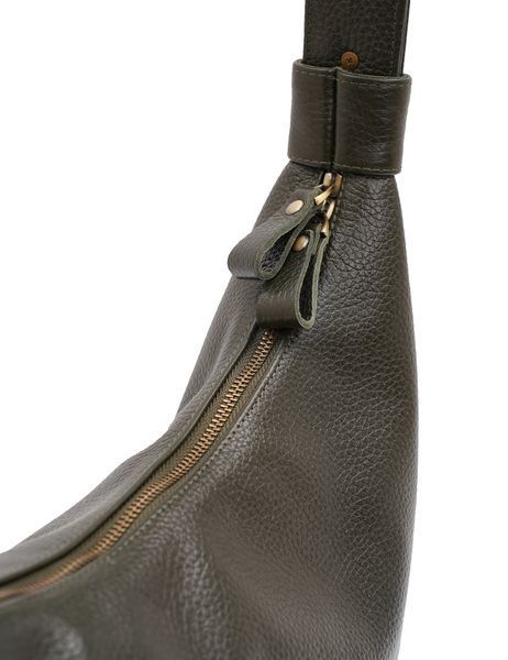 Шкіряна сумка Хобо (khaki)