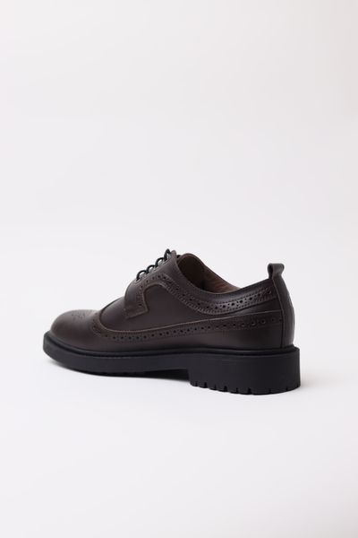 Derby Shoes Brogues Dark Brown - EU 41