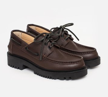 Leather Brown Trecksiders  - EU 36