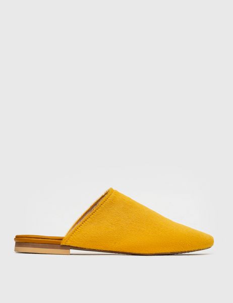 Yellow Pointed Mules EU 39