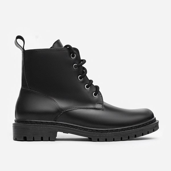 Leather Derby Boots (black) EU36