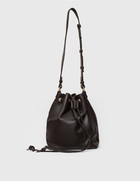 Leather Pouch Bag (chocolate)