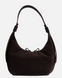 Suede Hobo Bag (dark brown)