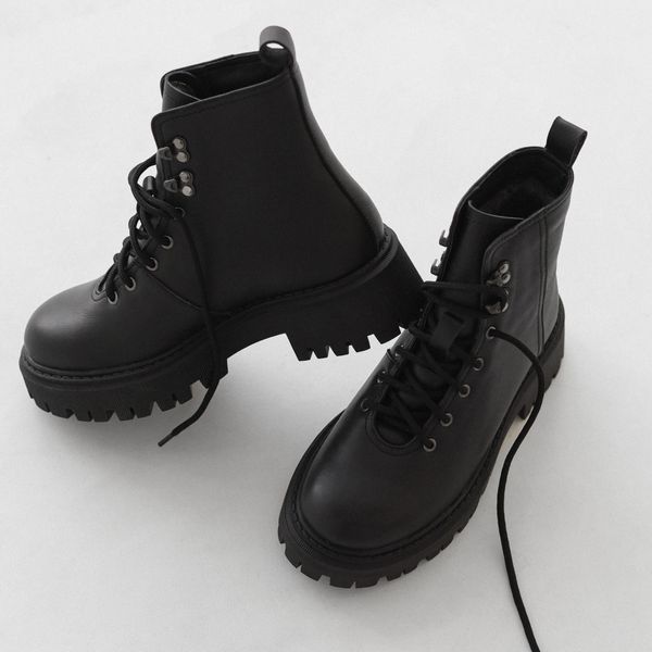 Leather Boots Skates (black) EU36