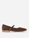 Brown Velour Mary Jane shoes EU 35