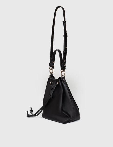 Leather Pouch Bag (black)