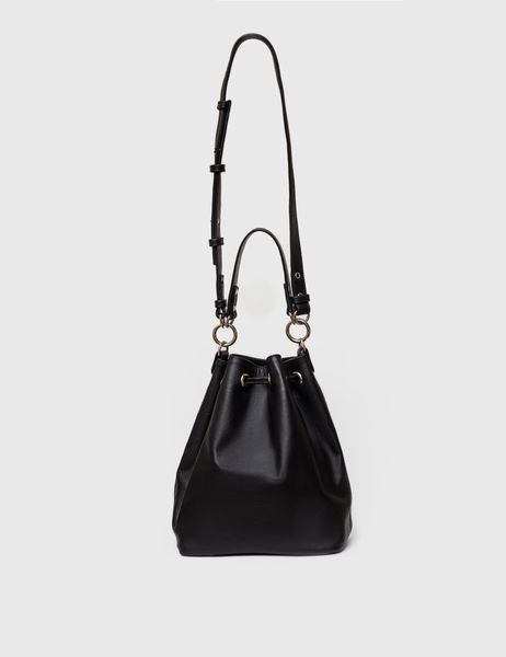 Leather Pouch Bag (black)